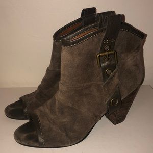 Nine West open toed booties